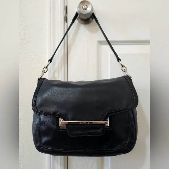 COACH Taylor Leather Flap Shoulder Purse - Picture 3 of 11